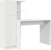 vidaXL Birou 2 pcs Alb
