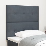 vidaXL Tăblie cap Pe perete cu headboard Gri închis 80 cm Catifea