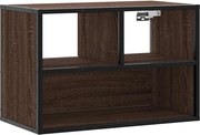 vidaXL Dulap TV, stejar maro, 60x31x39,5 cm, lemn prelucrat și metal