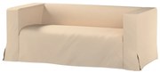 Husă canapea Klippan cu 2 locuri, lungă, cu pliuri contrastante