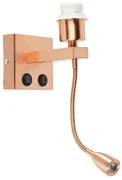 Lampa de perete moderna din cupru cu brat flexibil - Brescia Combi