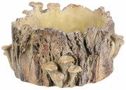 Husă din beton - ciot cu ciuperci, 32 x 29 x 16 cm, 32 cm