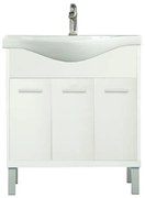 Dulap inferior Nerva 75 cm cu lavoar, alb