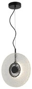 Lustra design modern LED DECO negru/ transparent