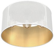 Lustră aplicată LOFT SHADE 3xE27/60W/230V albă/aurie