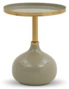 Masuta de cafea Verde Eclipse metalica Ø 36 cm/ h 45 cm