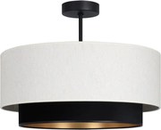 Lustră aplicată NATIA 1xE27/60W/230V Ø 45 cm alb/negru