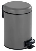 Coș de gunoi gri cu pedală din oțel 3 l Leman – Wenko