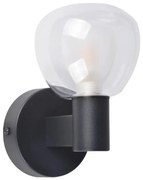 Aplica de perete pentru baie POLA, 1x G9, 5W, 230V, IP44, negru/transparent