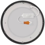 Plafonieră LED/12,5W/230V 3000/3500/4000K d. 17 cm negru