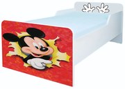 Patut Copii Mickey Mouse Mic 2-8 Ani Pentru Saltele 140x70 Simplu Cu Saltea Inclusa Cmg43805434478849