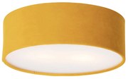 Plafoniera moderna galbena cu interior auriu 30 cm - Drum