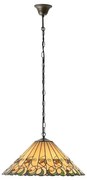 Endon 64194 - Lustru Tiffany JAMELIA pe lanț, 3x E27/60W/230V, diametru 50 cm