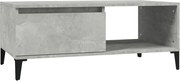 vidaXL Măsuță de cafea, gri beton, 90x50x36,5 cm, lemn prelucrat