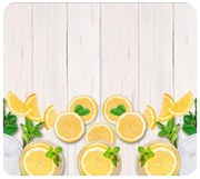 Placă rezistentă la căldură pentru a acoperi aragazul, cu model + picioare antiderapante - sticlă călită, 56 x 50 cm, WENKO