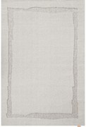 Covor gri deschis din lână 133x190 cm Morphic Rocca – Agnella