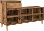 vidaXL Dulap pentru pantofi Lemn vechi 102 x 36 x 60 cm Lemn compozit