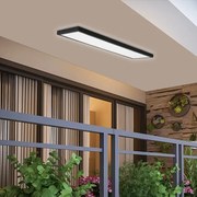 Plafonieră LED pentru baie FRAME LED/50W/230V 120x30 cm IP44 negru Brilagi