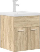 vidaXL Dulap pentru chiuvetă baie cu chiuvetă încorporată și robinet