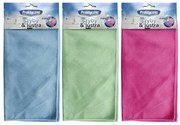 Set de lavete din microfibre pentru suprafețe de sticlă 30 x 30 cm, 2 buc.