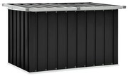 vidaXL Ladă de depozitare pentru grădină, antracit, 109 x 67 x 65 cm
