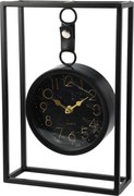 Ceas suspendat pe cadru metalic, 21 x 31 cm