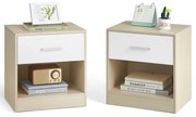 Set de noptiere E1081, stejar, 2 buc.