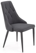 Scaun de bucaterie Marien, gri/negru