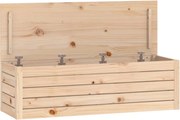 vidaXL Cutie de depozitare, 109x36,5x33 cm, lemn masiv de pin