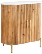 Comoda lemn de mango, marmura alba TRES CHIC 70cm