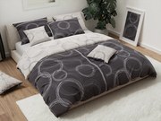 Lenjerie de pat din bumbac BUBBLES BLEND negru Dimensiune lenjerie de pat: 70 x 90 cm | 140 x 200 cm