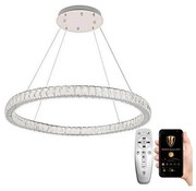 Lustră LED dimabilă pe cablu LED/100W/230V 3000-6500K argintiu + telecomandă