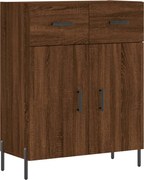 vidaXL Dulap, stejar maro, 69,5x34x90 cm, lemn prelucrat