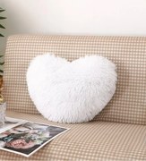 Perna decorativa Cocolino super pufoasa, alb, IPJ-03