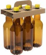 Set 6 sticle din plastic, cu mâner, 1 l