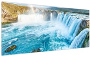 Tablou - Cascada Godafoss (120x50 cm)