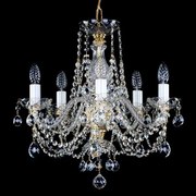 Candelabru cristal Bohemia 5 brate, diam.49cm ANDULA V. S-A 160 CE