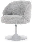 Scaun rotativ tapitat Ruben gri