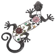 Decorațiune de perete Lizzard din metal, 27,5 x 50 x 5 cm,