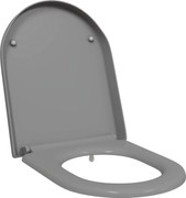 vidaXL Capacul de toaletă Gri 49 x 36 x 4 cm Duroplast