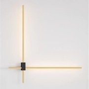 Aplica de perete liniara LED CCT PEAK auriu