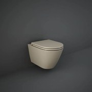 Capac Wc cu soft close si quick release, Feeling, cappuccino mat, RAK Cappuccino