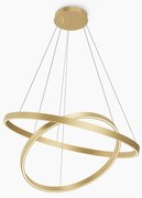 Lustra suspendata LED 2 inele alama Rim