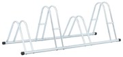 vidaXL Suport de sine stătător pentru 4 biciclete, oțel galvanizat