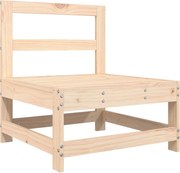 vidaXL Canapea de mijloc pentru grădină, lemn masiv de pin