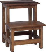 vidaXL Taburet natural 37 x 37 x 46 cm Lemn de mahon