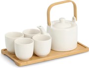 Set de ceai japonez TAVERO, ceramică, 6 piese