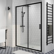 Elche 140 Negru Ușă de duș, 190cm, 6mm