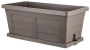 Jardinieră cu volum mare Bama Legno cappuccino, 80 x 40 x 35 cm