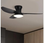 Brilagi - Ventilator LED tavan dimabil 30W 230V 3000-6500K negru + DO